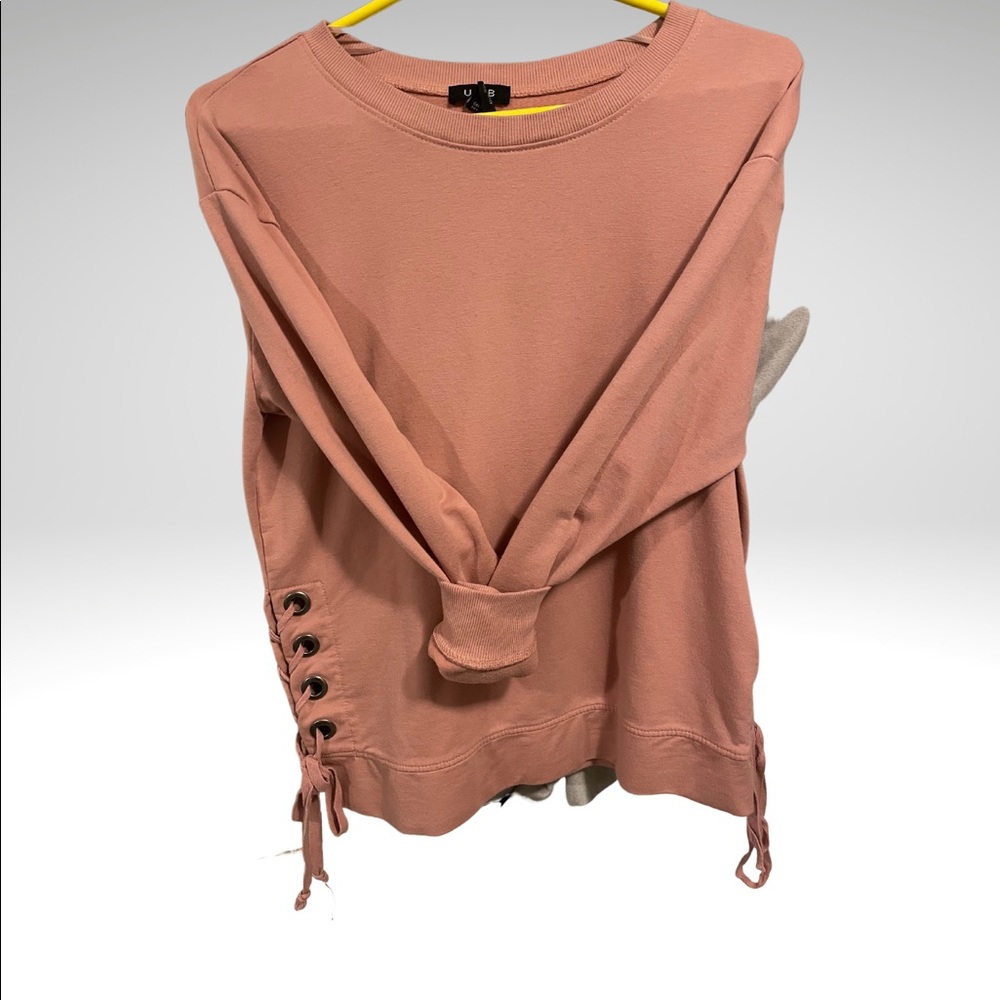 Lace up sweater
